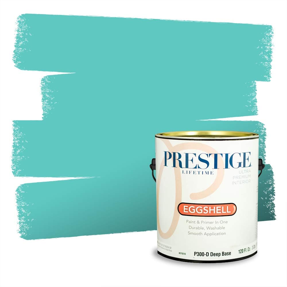 PRESTIGE Paints Interior Paint and Primer In One, 1-Gallon, Semi-Gloss, Comparable Match of Valspar* Dewdrop* — view 655
