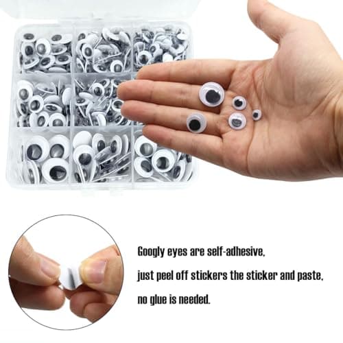 520 Pcs Wiggle Googly Eyes with Self-Adhesive — view 2