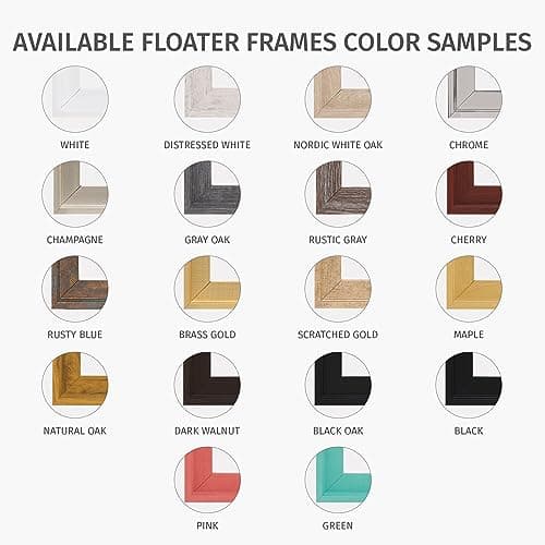 Pixy Canvas Floater Frame 16x20 for 3/4 (0.75) inch Deep Canvas Paintings/Canvas Prints/Wood Canvas Panels/Wall Art/Wall Decor/Home Decor/Artwork (White, 16 x 20 inch, Landscape) — view 8