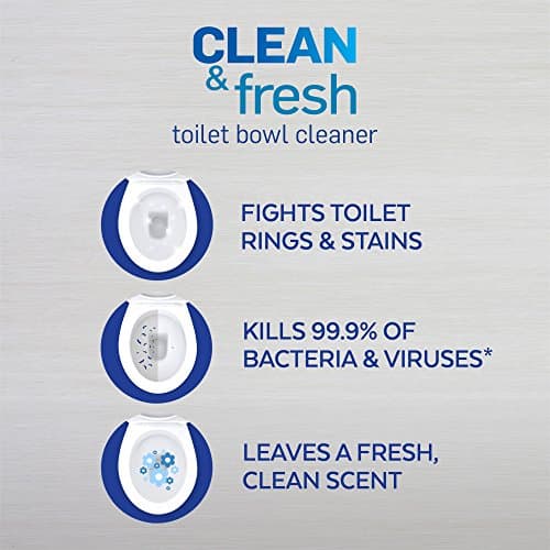 Lysol Toilet Bowl Cleaner Gel, For Cleaning and Disinfecting, Stain Removal, Forest Rain Scent, 24oz — view 3