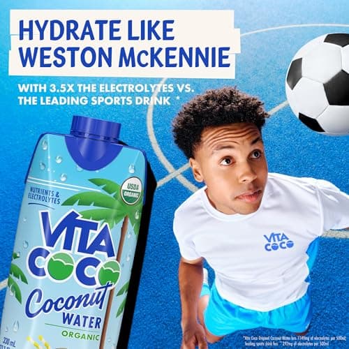 Vita Coco Coconut Water, Pure Organic | Refreshing Coconut Taste | Natural Electrolytes | Vital Nutrients | 11.1 Oz (Pack Of 12) — view 2