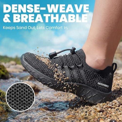 SEEKWAY Hiking Water Shoes for Kids and Toddler - Quick Dry Aqua Shoes and Barefoot for Surf Swim Beach Pool Kayak Sport Accessories, Camping Essentials Non-Slip for Boys Girls Sizes