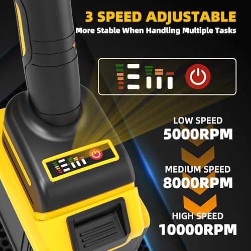 Cordless Angle Grinder: Brushless Angle Grinder with 2X Batteries＆Charger, Power Angle Grinders for Cutting, Rust Removal, Grinding, and Polishing — view 5