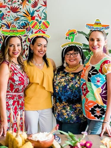 12 PCS Colorful Patterned Cardboard Sombrero Hats, Fiesta Headbands for Mexican Theme Celebration Party Favors — view 5