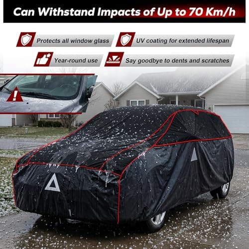Tozaroa Hail Protector Car Cover for SUV(Length:182"-190"),Waterproof All-Weather Outdoor Anti Hail Thick Multi-Layered EVA with Sun Visor&Storage Bag for RAV4, CRV, Q5, Equinox, Rogue etc — view 2