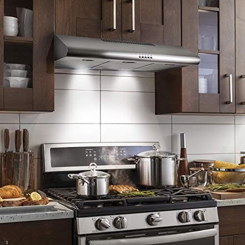 36 in. Delta Coll Ducted Under Cabinet Range Hood, Mesh Filters, Stainless
