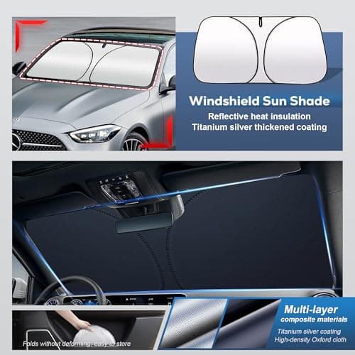 Hail Protector Car Cover for Truck(Length:up to 220inch) + Gift Windshield Sunshade, Multi-Layered EVA Hail Proof Car Cover, Padded Car Hail Protector Tacoma, C10, F100, Maverick,Gladiator etc. — view 6