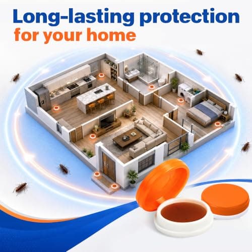96Pcs Cockroach Bait Stations for Indoor and Outdoor Use, Bait Included and Ready to use — view 5