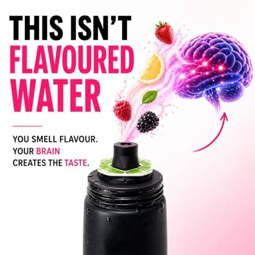 Air Scented Water Bottle 22oz with 3 Flavor Pods – Aroma Hydration Bottle-Flavour Through Scent No Sugar, No Calories, BPA-Free Reusable Bottle for Gym, Travel & Daily Hydration- H2O Scented — view 5