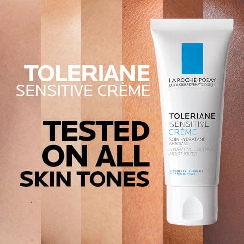 La Roche-Posay Face Moisturizer for Sensitive Skin, Toleriane Sensitive Face Cream with Niacinamide and Ceramides, for Normal to Combination Skin, Alcohol Free, Fragrance Free, 40mL — view 5