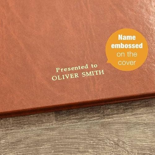 Signature gifts Personalized Football History Book - Kansas City Sports Fan Gift - A Pro Football History Told Through Newspaper Archive Coverage - Add a Name Gold Foil Embossed for Free (Chiefs) — view 2