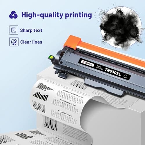 NSDHInk TN830XL Toner Cartridges High Yield with Chip Replacement for Brotner TN830XL TN830 XL Black for Brotner DCP-L2640DW HL-L2460DW MFC-L2820DW HL-L2400D HL-L2405W HL-L2865DW Toner (2 Pack) — view 4