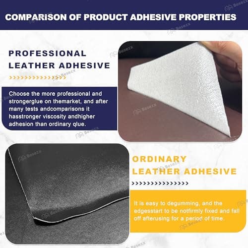 Leather Repair Patch Tape Kit, Self Adhesive Leather Repair for Furniture, Couch, Sofa, Car Seats,Office Chair,Vinyl Repair Kit.3.1inx60in,Black — view 2