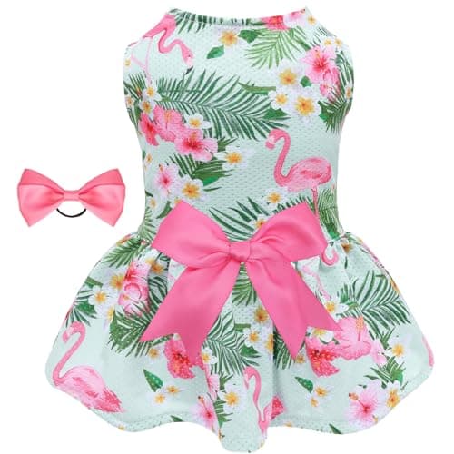 CuteBone Dog Mesh Dress Puppy Sundress Pet Outfit Summer Fashion for Small Dogs Girl Cat Clothes