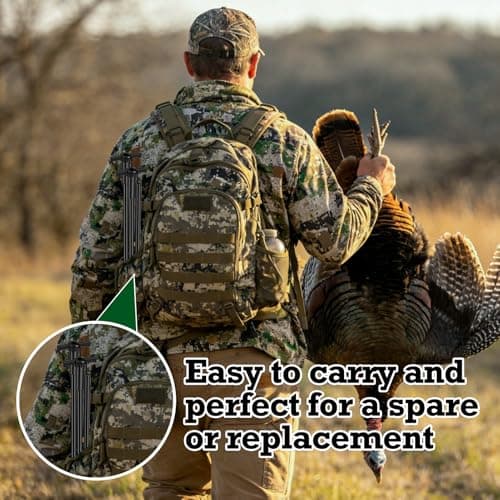 SHILIU 4pcs Turkey Decoy Hunting Stakes, Lightweight Collapsible Turkey Decoys Replacement Stake Fiberglass Portable Decoy Poles for Outdoor LCD Turkey Decoys Hunting Accessories — view 4
