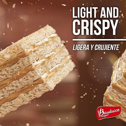 Bauducco Peanut Butter Wafers - Crispy Wafer Cookies With 3 Delicious, Indulgent Decadent Layers of Peanut Butter Flavored Cream - Delicious Sweet Snack or Desert - 5.0 oz (Pack of 1) — view 2