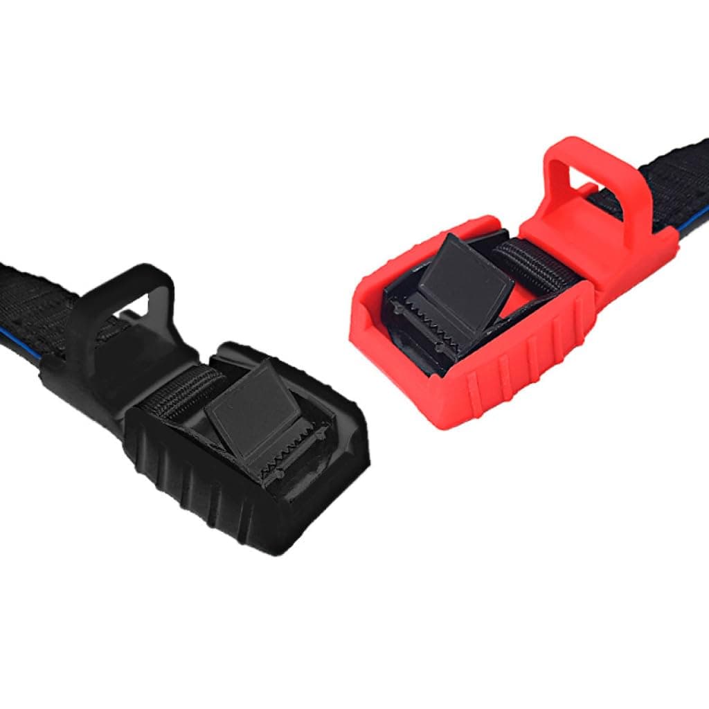 MAGMA Pack 2 Cinchas de Amarre de 3m | Correas para Baca Coche y Portabicicletas. Surf, Bici, Kayak, Moto | Hebilla -Trinquete con Protección de Goma para no rayar | Carga Segura - SWL: 250kgf Rojo — view 5