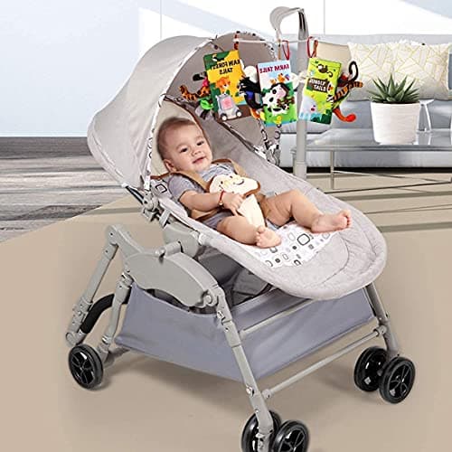 beiens Baby Books Toys, Touch and Feel Crinkle Cloth Book for Infant Baby 0-3-6-12-18 Months, Early Development Interactive Stroller Soft Toys, Newborn Gifts for Boys Girls — view 6