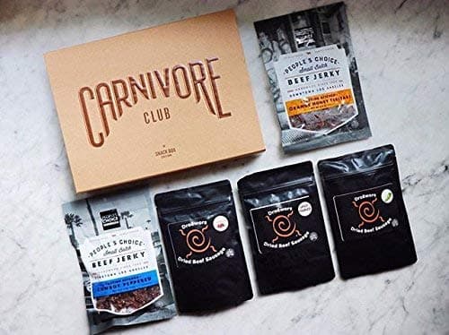 Carnivore Club Gift Box Jerky Pepperettes Sampler - Jerkygram Meat Snacks - Comes in Carnivore Club Themed Box - Great Gift For Men & Women - Birthday — view 4