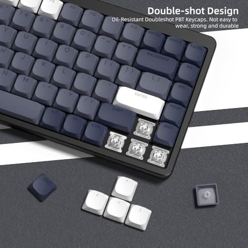 Womier Low Profile Keycaps - PBT Shine Through Keycaps — view 2