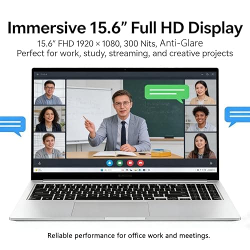 Samsung Galaxy Book4 15.6" Laptop, Intel Core 7 150U 10-Core Processor, 16GB RAM 512GB SSD, FHD Display, Copilot AI PC, Backlit Keyboard, Long Battery, Win 11 Laptop for Business Work Study — view 3