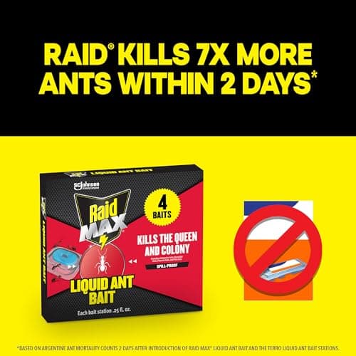Raid MAX Liquid Ant Bait - Ant Traps Indoor and Outdoor Use – Insect Repellent & Pest Control That Kills Ants Where They Breed - 12 Count — view 2