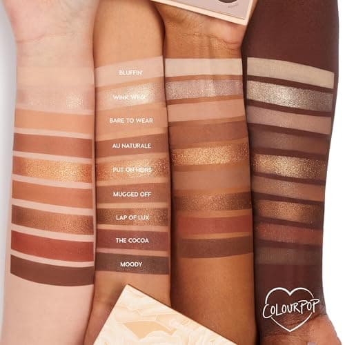 ColourPop Nude Mood Eyeshadow Palette - Brown & Copper Palette with Metallic and Matte Finishes - High-Pigment Eye Makeup with a Long-Wearing Formula (0.3 oz) — view 2