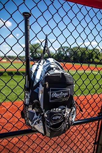 Rawlings | REMIX Backpack Equipment Bag | T-Ball & Youth Baseball / Softball | Black — view 11