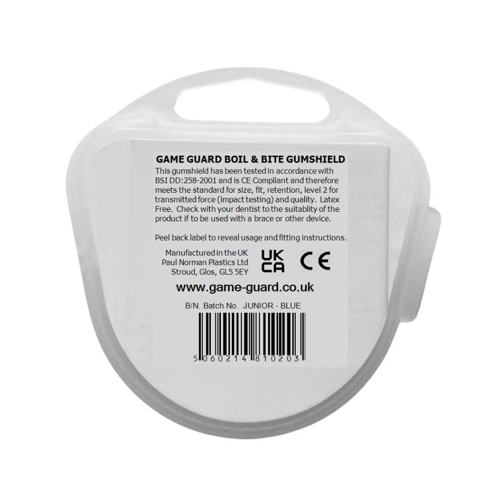 GAME GUARD protector bucal para hervir y morder/protector de encías - protector bucal moldeable/protectores de encías - júnior/niños/jóvenes - Aprobado por CE, deportes escolares, fútbol, rugby — view 3