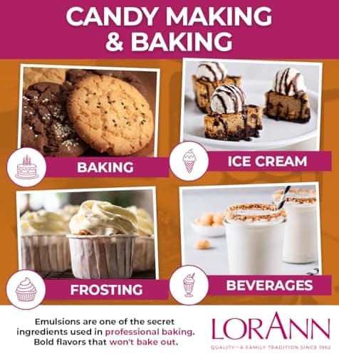 LorAnn Cookie Butter Bakery Emulsion, 4 oz - Intense Cookie Flavor Extract for Baking, Cookies, Frosting, Ice Cream, Smoothies and Beverage - Vegan, Gluten, Sugar, and Nut Free — view 3