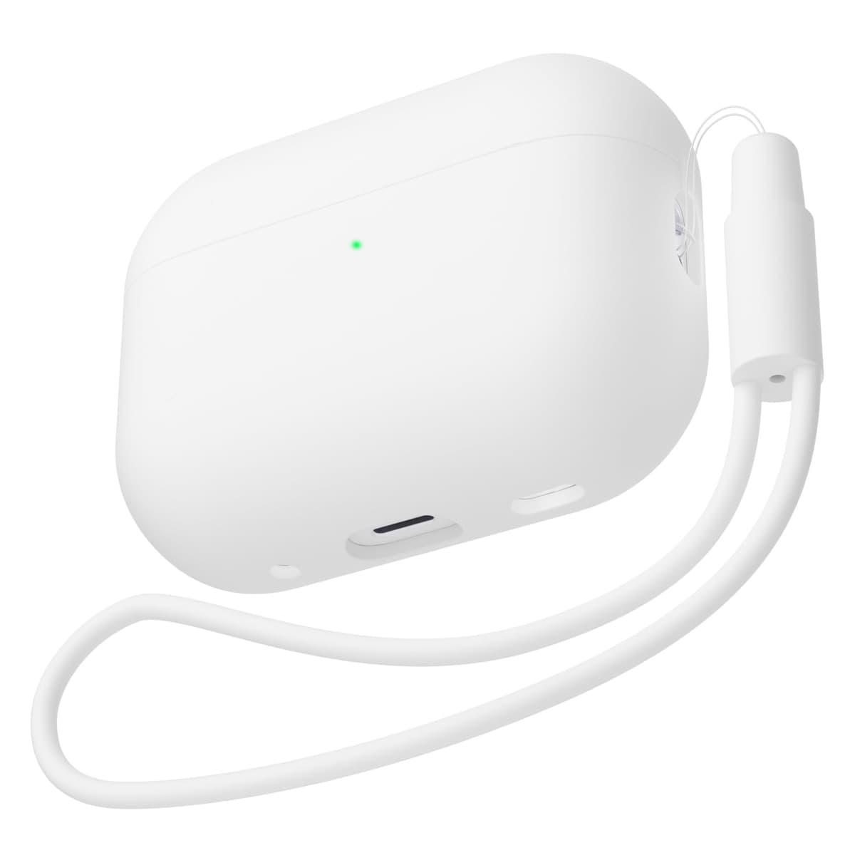 Compatible con Airpods Pro 2 (2022), Anti-rasguños Ultradelgada Fundas Protectora de Silicona para AirPods Pro 2.ª Generación, LED Visible Frontal (Blanco) — view 3
