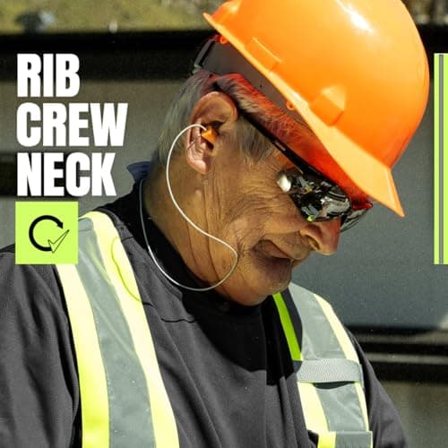 Pioneer Hi Vis Safety Shirt - Lightweight Moisture-Wicking Work T-Shirt With Reflective Tape - Class 1 - Black — view 4