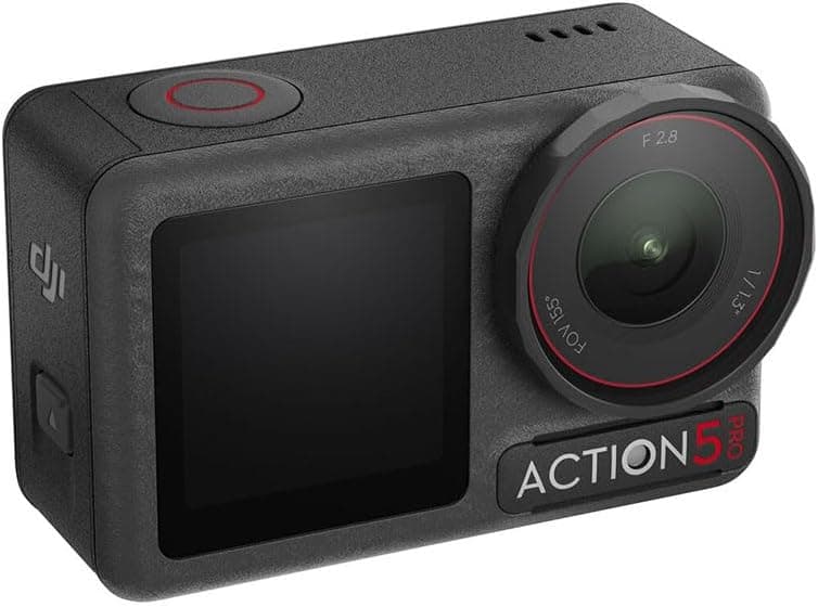 DJI Osmo Action 5 Pro Adventure Combo, Action Camera 4K with 1/1.3" Sensor, 12h Extended Battery Life with 3 Batteries, Stabilization, Dual OLED Touchscreens, Mini Action Camera for Travel, Vlog — view 3