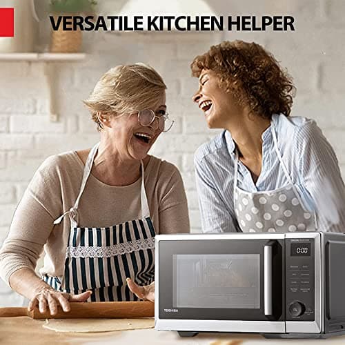 TOSHIBA 6-in-1 Inverter Countertop Microwave Oven Healthy Air Fryer Combo, MASTER Series, Air Fryer, Broil, Convection, Speedy Combi, Even Defrost, Sound On/Off 27 Auto Menu Stainless Steel — view 6