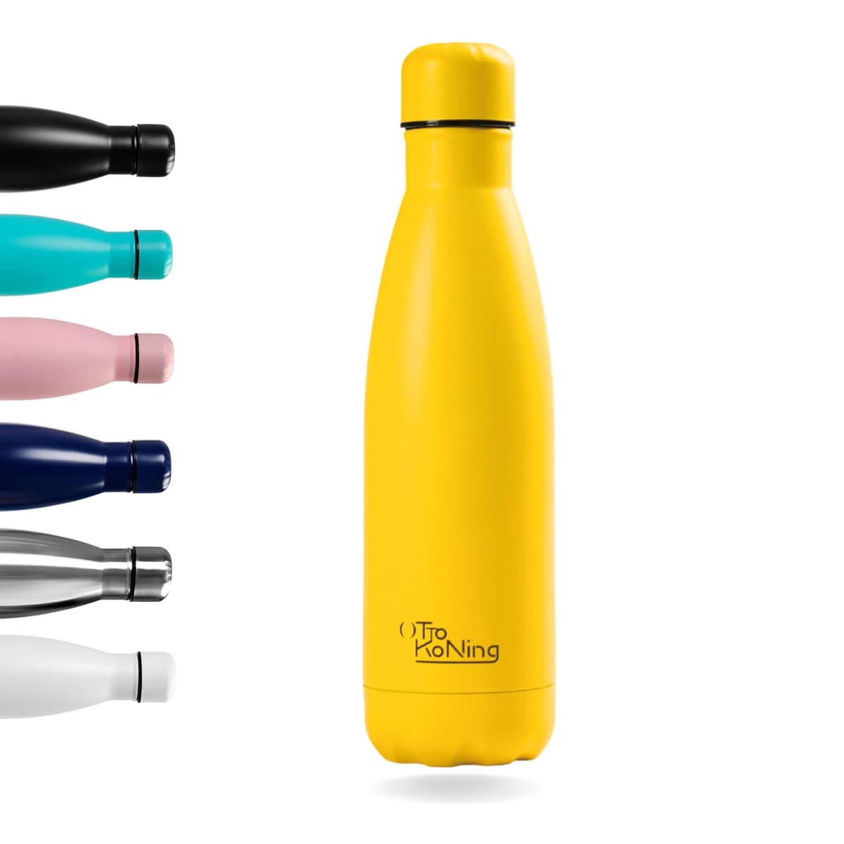 Water Bottle Otto Koning 1L - 1 Litre Stainless Steel Vacuum Insulated Flask - Keeps Cold 24h / Hot 12h - Large Leak Proof & BPA Free Metal Drinks Bottle for Gym, Hiking & Sports — view 12