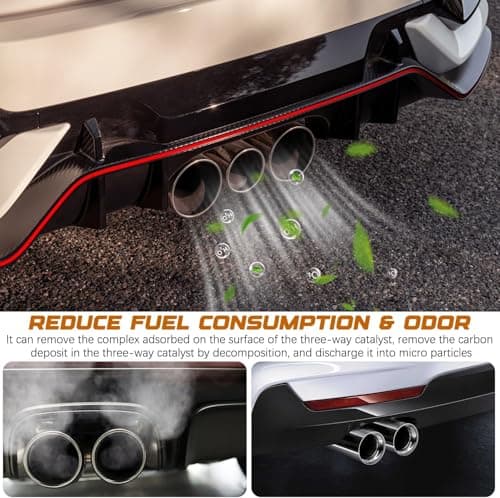 2Pcs Upgraded Catalytic Converter Cleaner, Catalytic Converter Cleaner Kit, Fuel System Treatment Oil Additive, Auto Parts Engine Cleaner, Exhaust System Pipe Carbon Removal Cleaner — view 5