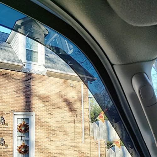 Deebior 92455 Side Window Visor Wind Vent Deflector, 2pcs Out-Channel Nice Rain Guards Set fit for 96-20 Chevrolet Express/GMC Savana 1500/2500/3500 Van 03-09 Kodiak/Topkick C4500/C5500 — view 3