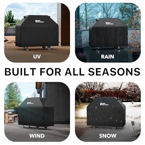 Simple Houseware 55-inch Heavy Duty BBQ Grill Cover, 600D Polyester Waterproof, Weather-Resistant — view 3