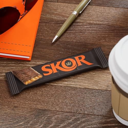 SKOR Crisp Butter Toffee and Chocolate Candy Bars, 1.4 oz (18 Count) — view 4