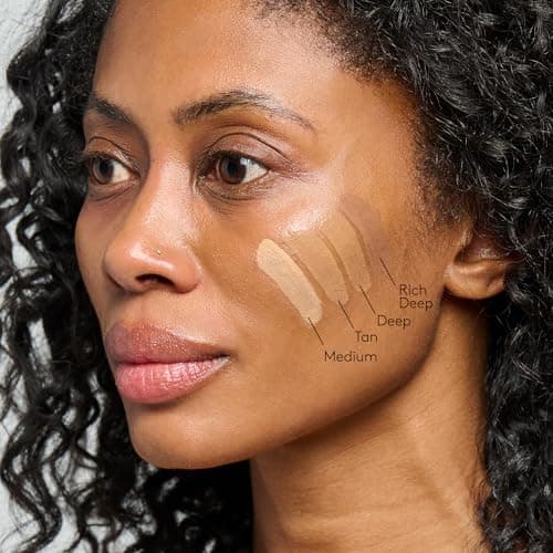 Colorescience FLEX Tinted Mineral Sunscreen SPF 50, Tone-Adapting Buildable Coverage with Zinc Oxide, Environmental Defense Against Blue Light & Pollution, For All Skin Tones, 1.8 fl. oz., Deep — view 4