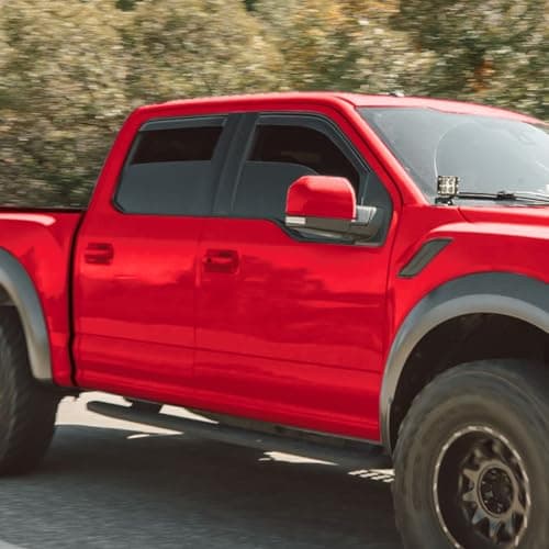 Voron Glass in-Channel Extra Durable Rain Guards for Trucks Ford F150 2015-2020 SuperCrew (fit for Ford F250-F550 17-22), Window Deflectors, Vent Window Visors, 4 Pieces -200328 — view 5