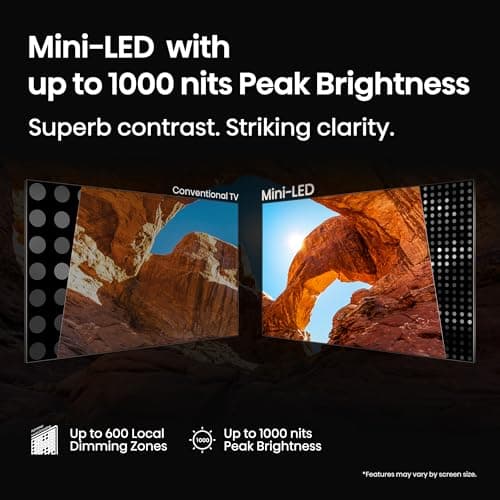 Hisense 55" Class U6 Series Mini-LED 4K UHD Smart Fire TV (55U65QF, 2025 Model) - QLED, Native 144Hz, HDR10+, Dolby Vision IQ, Dolby Atmos, Game Mode Pro, ALLM, Alexa Built in, Black — view 4
