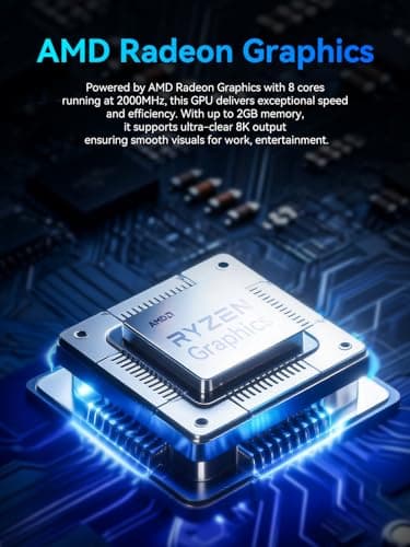 GMKtec Gaming Mini PC AMD Ryzen 7 7730U (Upgraded 7430U/ 5825U) — view 7