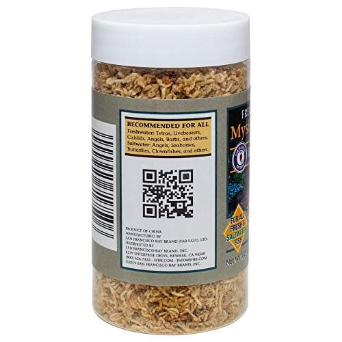 San Francisco Bay Brand Freeze-Dried Mysis Shrimp - Premium Fish Food, Tropical Fish Food, Shrimp Food - Ideal for Freshwater and Saltwater Fish, Cichlids, Angels, Seahorses - 0.49 oz (14g) — view 2