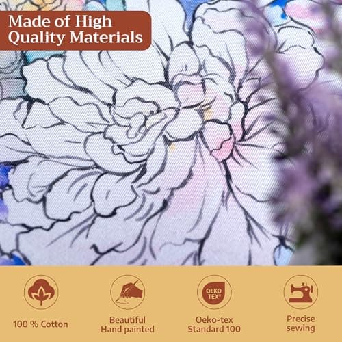 Maison d' Hermine Table Cloth Square Table 100% Cotton 54 x 54 Inches Tablecloth Reusable Decorative for Dining Kitchen Room Farmhouse Party Home Hotel Restaurant Spring Summer - Floral Love — view 2