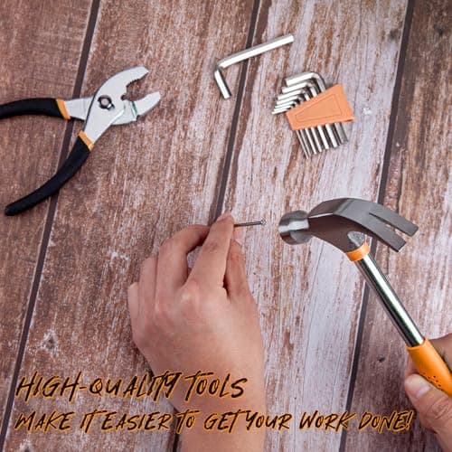 CARTMAN 39-Piece Household Tool Set, Orange Hand Kit With Storage Case — view 2