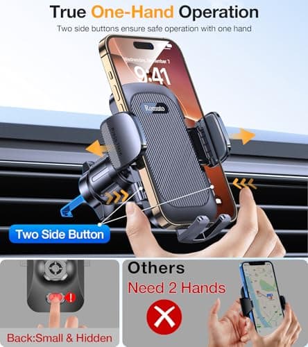 Romuto Phone Holders for Your Car Phone Holder Mount【Super Suction】Cell Phone Holder for Car Accessories for Women Men【360° Adjustable】Suction Phone Mount for Car, Window, Bathroom for iPhone Samsung — view 4