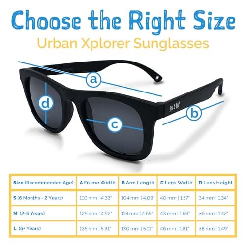 Jan & Jul Polarized Baby Sunglasses with UVA UVB Protection (S: 6 Months-2 Years, Black) — view 4
