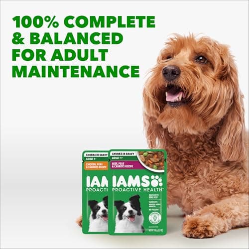 IAMS Proactive Health Adult Wet Dog Food Variety Pack, 3.5 oz. Pouch, (18 Count) — view 3