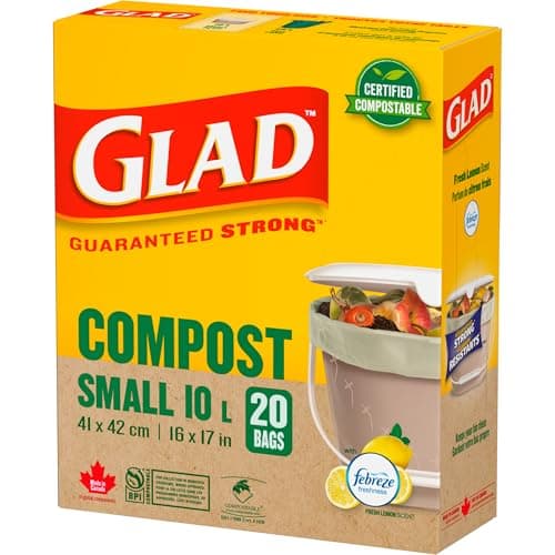 Glad Certified Compostable Bags - Small 10 Litres - Lemon scent 20 Compost Bags — view 5